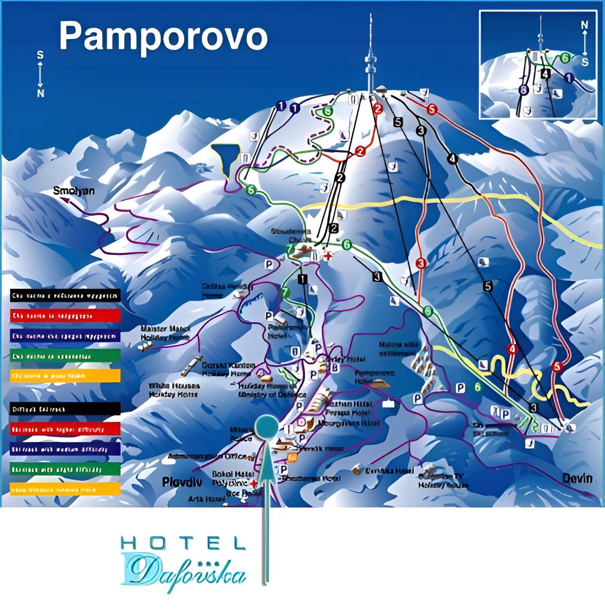 Dafovska Hotel Pamporovo Exterior foto